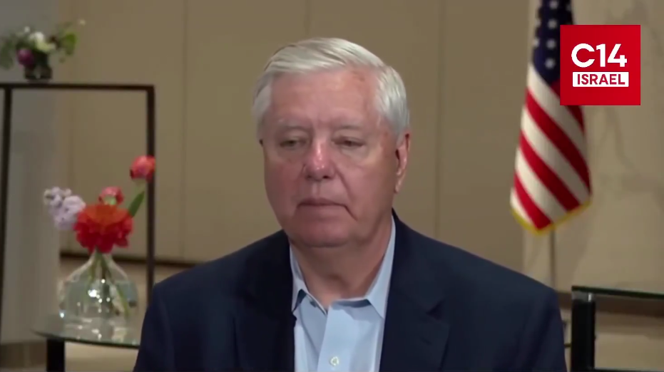Senator Lindsay Graham was interviewed about Israel and Gaza by C14 news