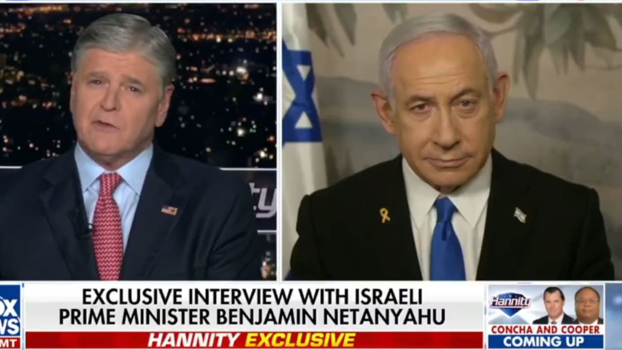 Main comments from Netanyau on the Sean Hannity of FOX News in the USA last night
