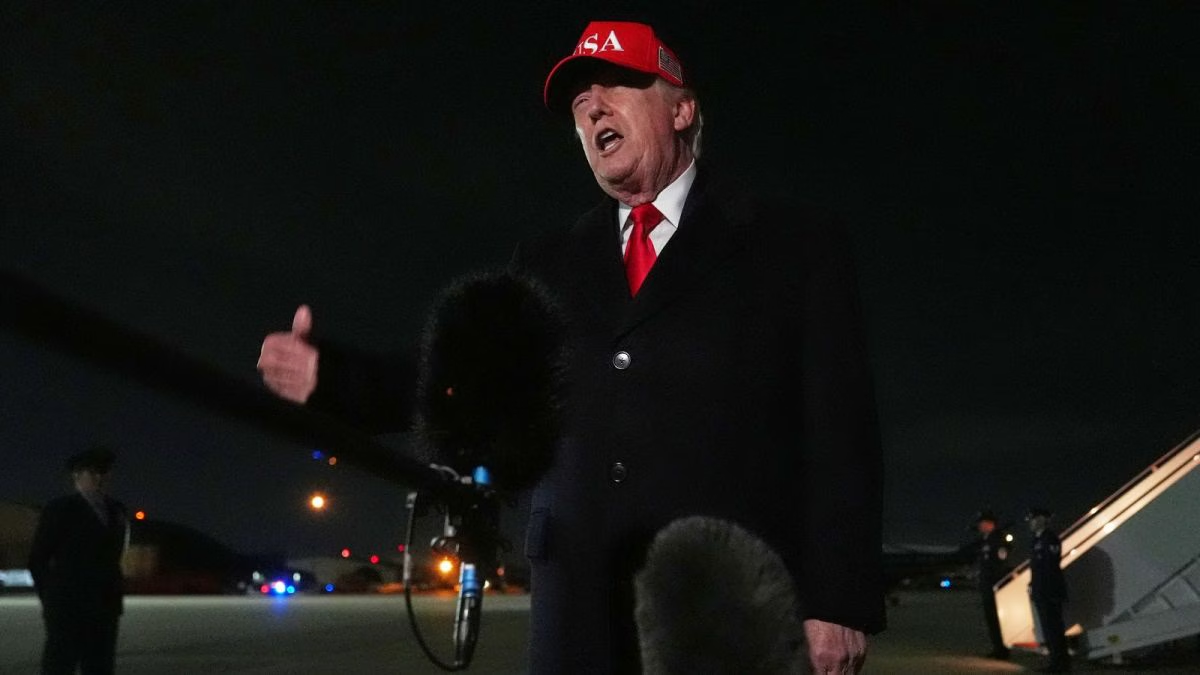 Trump talked about Iran, NATO and Pope Leo before boarding flight