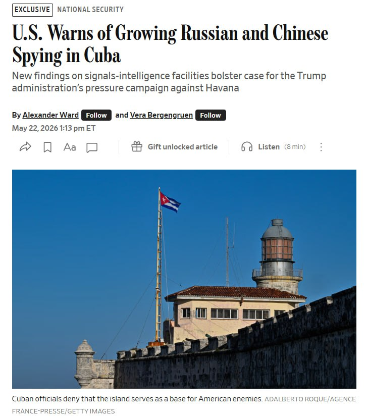 Cuba allowed China and Russia to expand intelligence operations since 2023